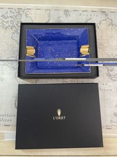 NEW L'Objet Lapis Ashtray w/24k Gold