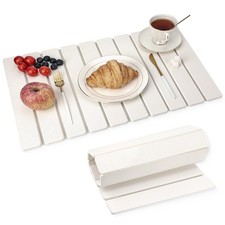 Large Stone Drying Mat for Kitchen Counter 24x16 Inch, 24" x 16", White