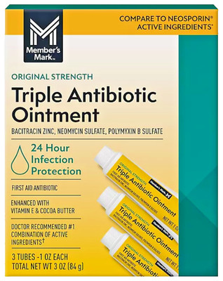 Triple Antibiotic Ointment 3 Pack Tubes First  Exp 8/27