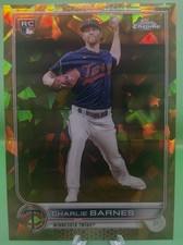 2022 Topps Chrome Sapphire Charlie Barnes #641 BASEBALL CARD Twins 17/50,RC Gold