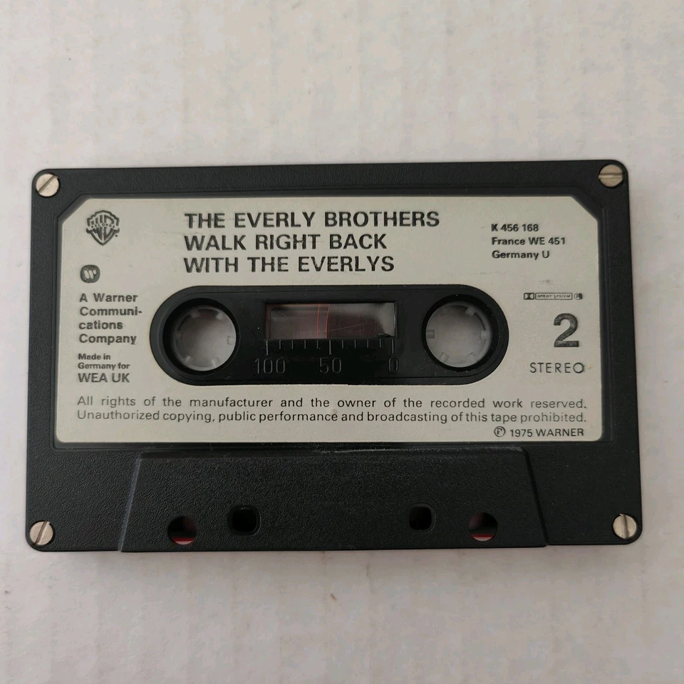 The Everly Brothers THE EVERLY’S 20 GOLDEN HITS - CASSETTE TAPE 1960s Best Of  - Image 3 of 4
