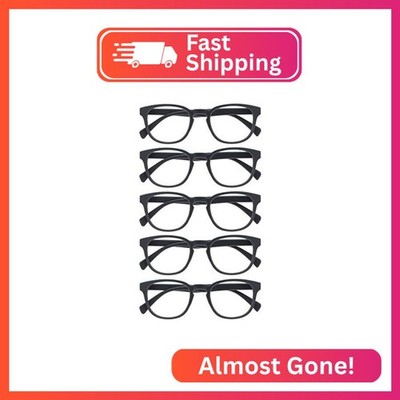 OPULIZE POP Reading Glasses for Women Men,Scratch Resistant Round Matt Frame wit