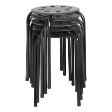 	Norwood Commercial Furniture Stacking Stools for Kids and Adults 17.75"	