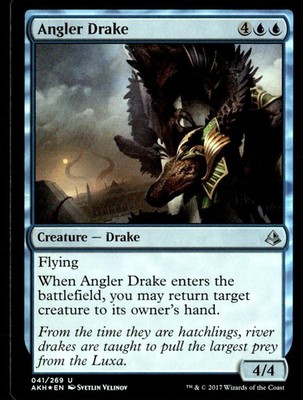 2017 Amonkhet Foil Angler Drake Expansion/Uncommon #41
