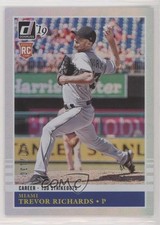 2019 Panini Donruss Retro 1985 Career Stat Line 117/130 Trevor Richards #201 0q3