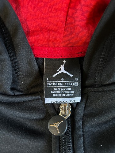 Nike Jordan Training rot/schwarz Hoodie-Jacke mit durchgehendem Reißverschluss Large 12-13 - Bild 2 von 6