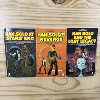 3x STAR WARS Han Solo Books by Brian Daley - Lost Legacy, Revenge, Star's End