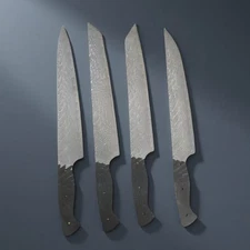 Damascus Steel Chef Knife Blank Blade DIY Tool Home Hobby Kitchen Craft DIY