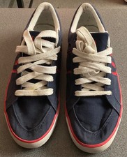 MENS RALPH LAUREN CANVAS POLO TRANERS,SIZE UK 9,EU 43.VERY GOOD USED CONDITION