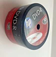 50-Pack HP 16X Blank DVD-R DVDR Recordable Disc Media 4.7GB NOS