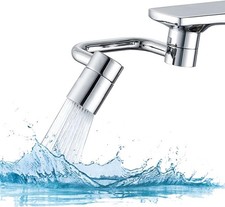 1080 Rotating Faucets Extender, 2 Modes Rotatable Faucet Aerator Extension
