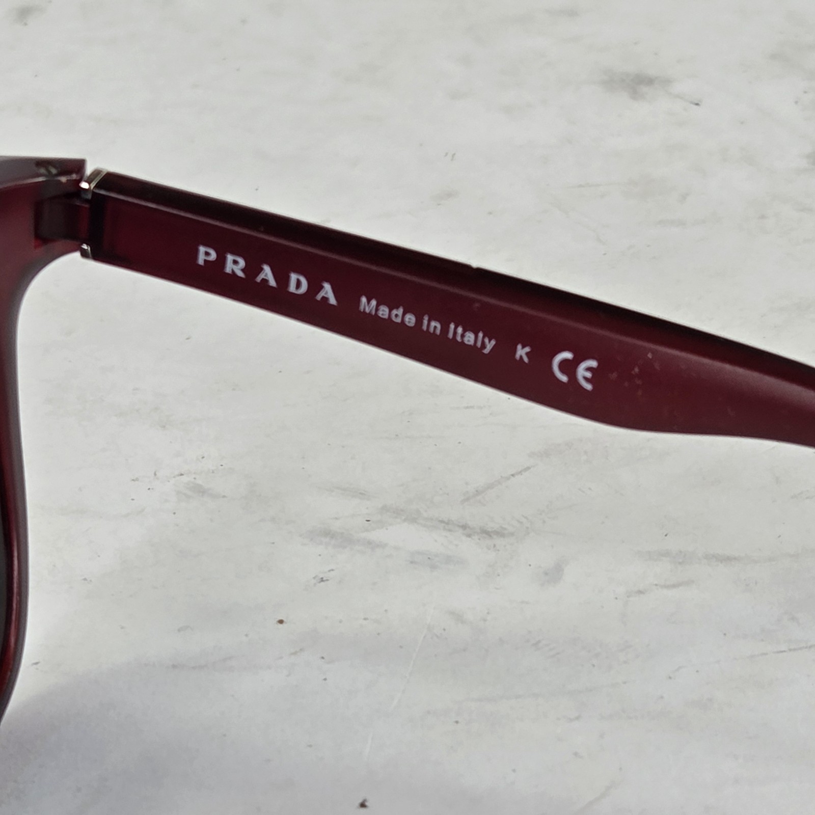 Prada Linea Rossa PS03O Square Sunglasses MAZ-6Y1 Burgandy Frame Mirror Lenses  thumbnail 8