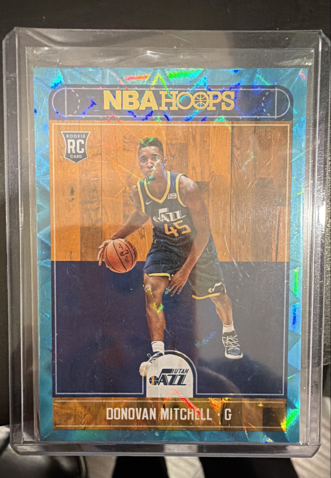2017-18 Panini NBA Hoops - Donovan Mitchell #263 Teal Explosion (RC)