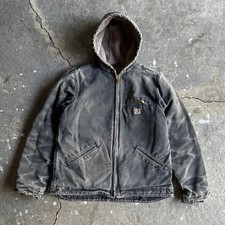 Carhartt WJ141 BLK faded black sierra hooded work wear jacket