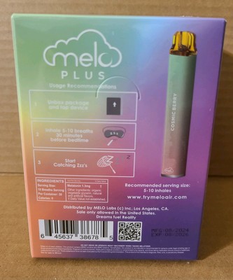 10 MELO Air Plus Melatonin Diffuser Pens Sleep Aid Cosmic Berry Adult Gifts  | eBay