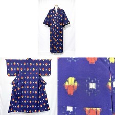 Men s Pure Silk Kimono Robe Samurai Vintage Antique Traditional Japan