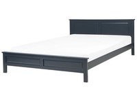 Modernes Holzbett Dunkelblau Lattenrost 180 X 200 Cm Olivet
