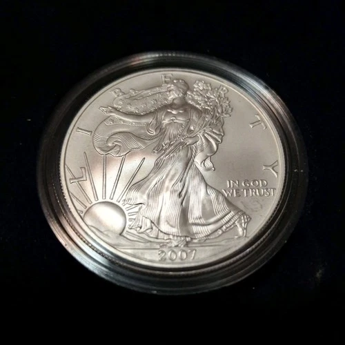 US Mint American Eagle 2007 1 oz Silver Business Strike Coin .999