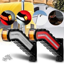 2x Led Outline Light Truck Trailer Indicator Flowing Side Marker Position Lamp
