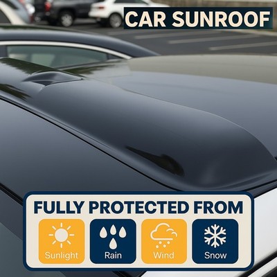 Sunroof Moon Shield Top Visor Type 2 1080mm Dark Smoke 99-16 Ford F-250 Ext Cab