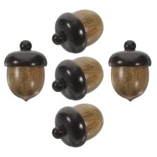 5 Pcs DIY Jewelry Making Pendant Decorations Fall Thanksgiving Acorn Charm