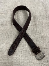 Gymboree Brown Genuine Leather Woven 26  Belt