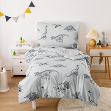 Wake In Cloud - Dinosaur Toddler Bedding Set for Boys, Dinosaur Dino Sketch, ...