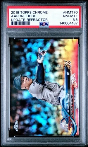 2018 Topps Chrome Update All-Star Aaron Judge #HMT70 Refractor /250 PSA 8.5
