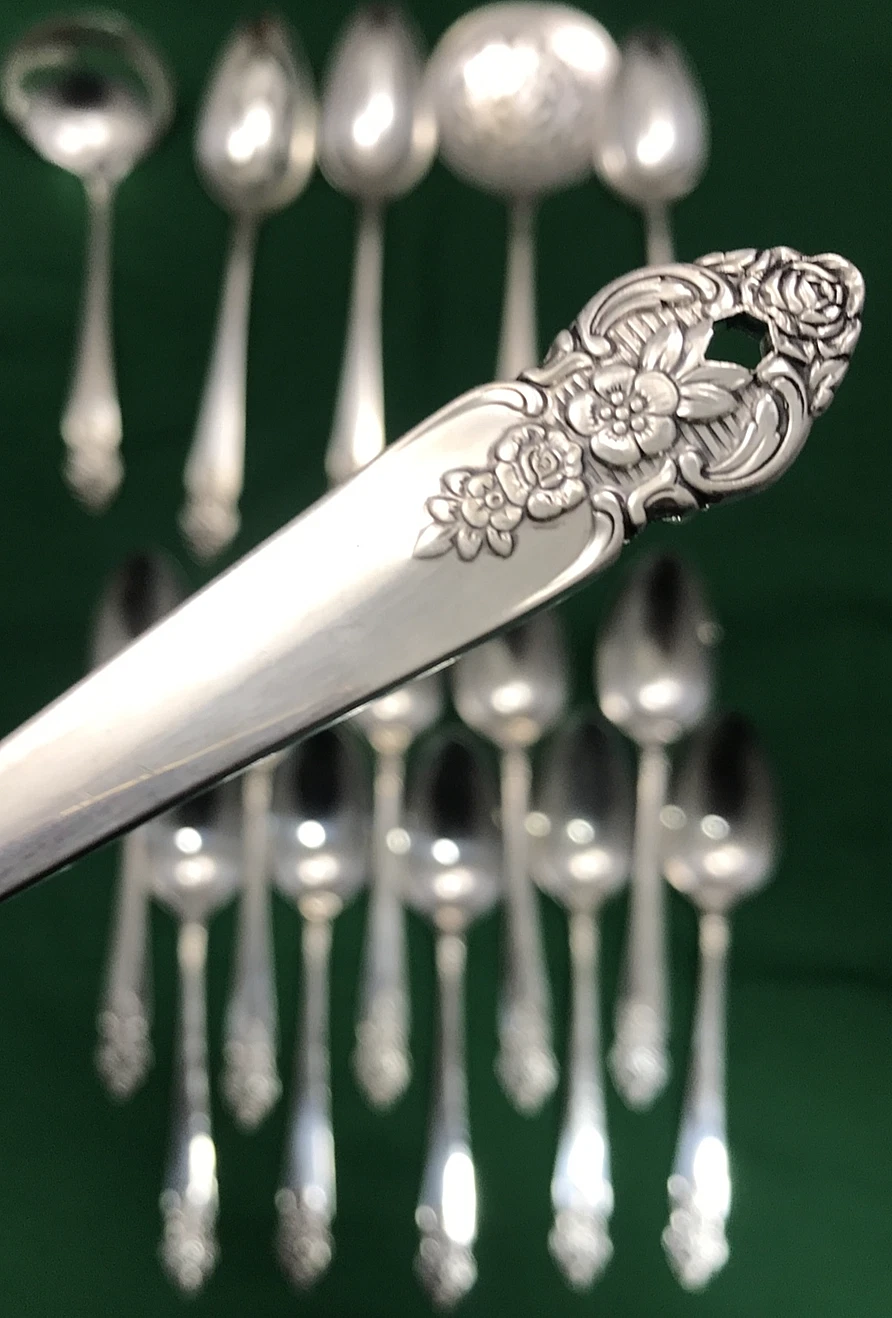 16 Pc DISTINCTION Silverplate SOUP & TABLESPOONS, LADLE & TOMATO SERVER Prestige