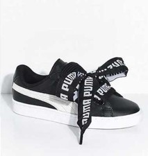 puma basket heart black rose gold