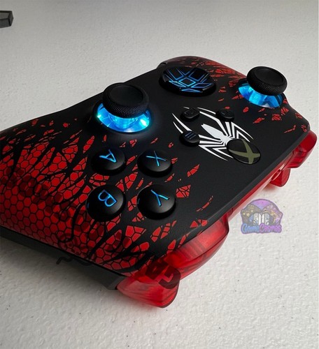 Marvel Spiderman Venom - RGB LED - Custom Wireless Controller For Xbox Or PC - Picture 4 of 5