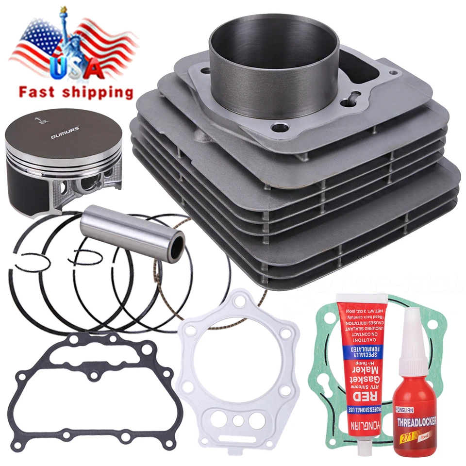 Kit de reconstrucción de extremo superior para Honda TRX500 TRX 500 2005-11 Foreman cilindro pistón Foto 2 de 4