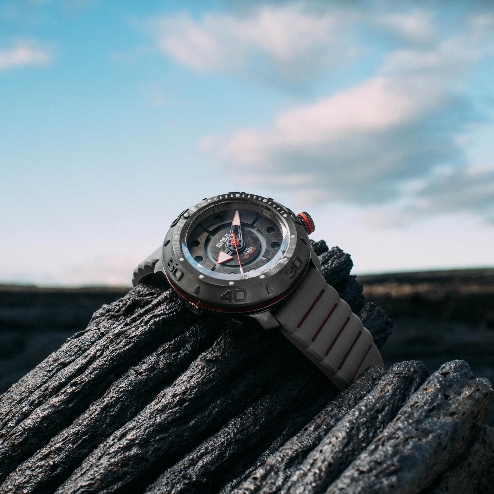Xeric NASA Voyager Automatic 1000m Diver Meteorite Watch - Brand 