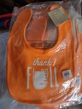 Stephan Baby Infant Bib Orange Octopus New