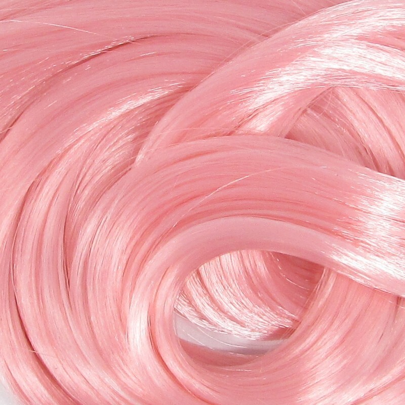 Nylon Doll Hair - Cotton Candy Pink for Rerooting Custom Dol