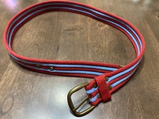 euc TCP Childrens Place Energy Red Blue STRIPED BELT Boys 8-14 100 Cotton