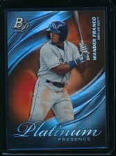 WANDER FRANCO 2019 Bowman Platinum Presence ORANGE Parallel #/25 Rays Rookie RC