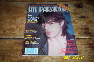 HIT PARADER magazine 1981 MICK JAGGER cover w/JOURNEY joe walsh KISS squeeze EXC