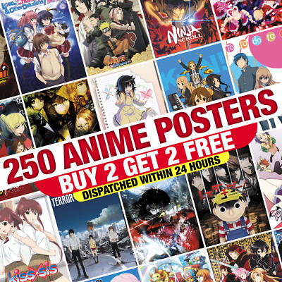 Top Classic Greatest 250 Anime Filme Manga Poster Kunstdruck Wand Zimmer Deko 5x7