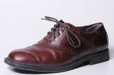 Men Nunn Bush Dual Comfort Gel Padded Lace Up Oxfords Burgundy Shoe sz 8.5m