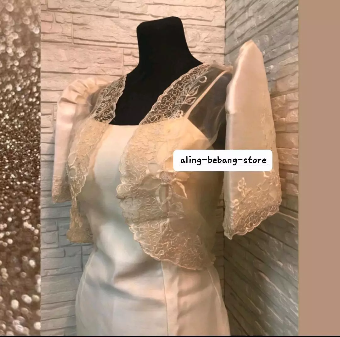 Filipiniana Bolero with Embroided Design BEIGE