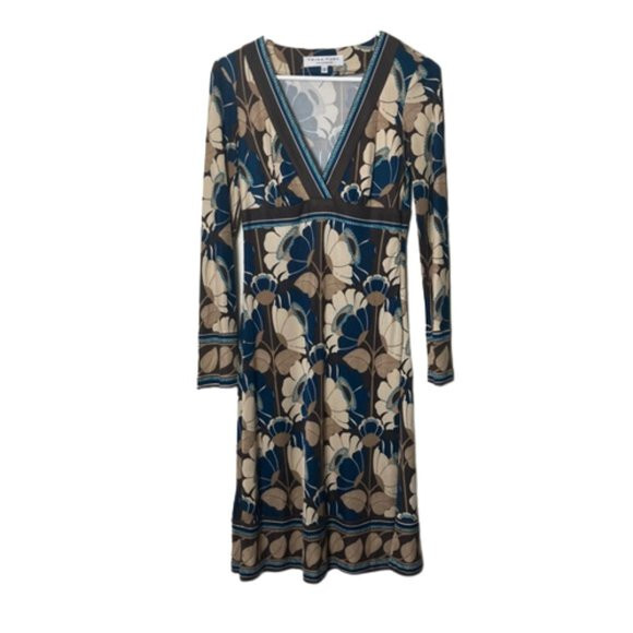 trina turk long sleeve dress Trina Turk Satin Long Sleeve Dress in Light