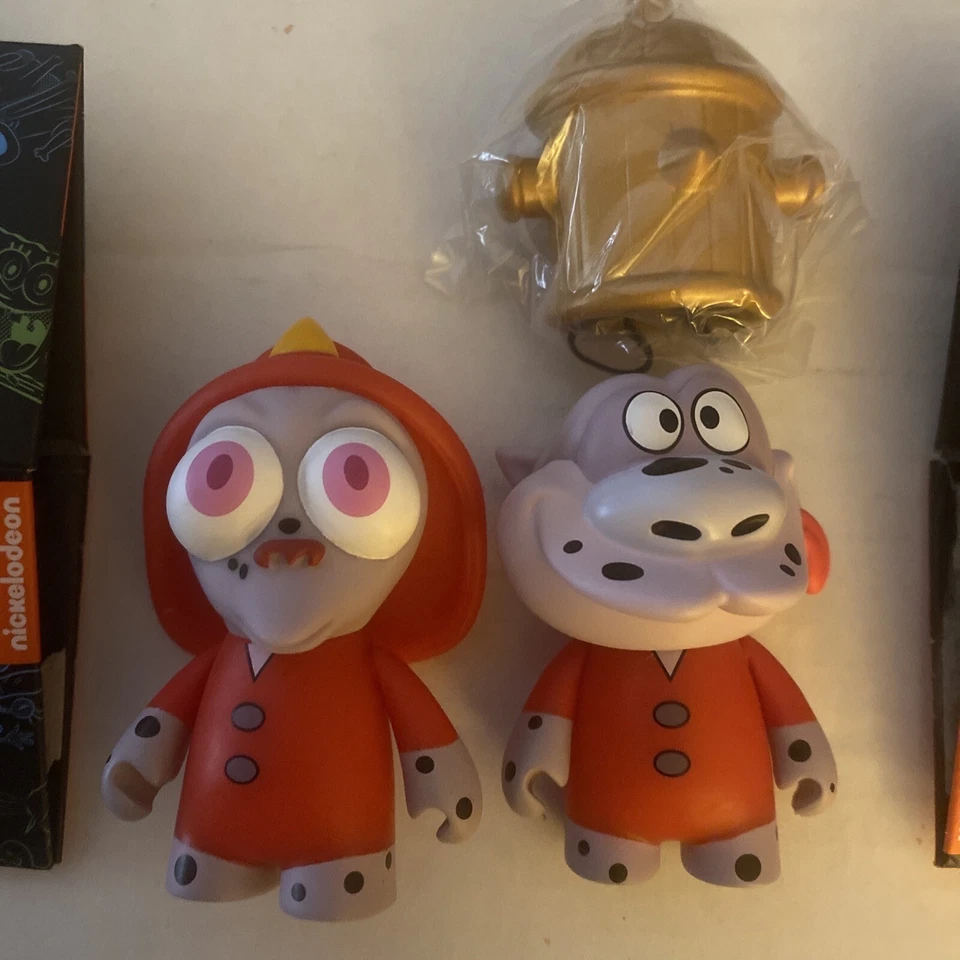 Kidrobot 90s Nickelodeon series 2 ren and stimpy set new with boxes mint - Image 2 of 2