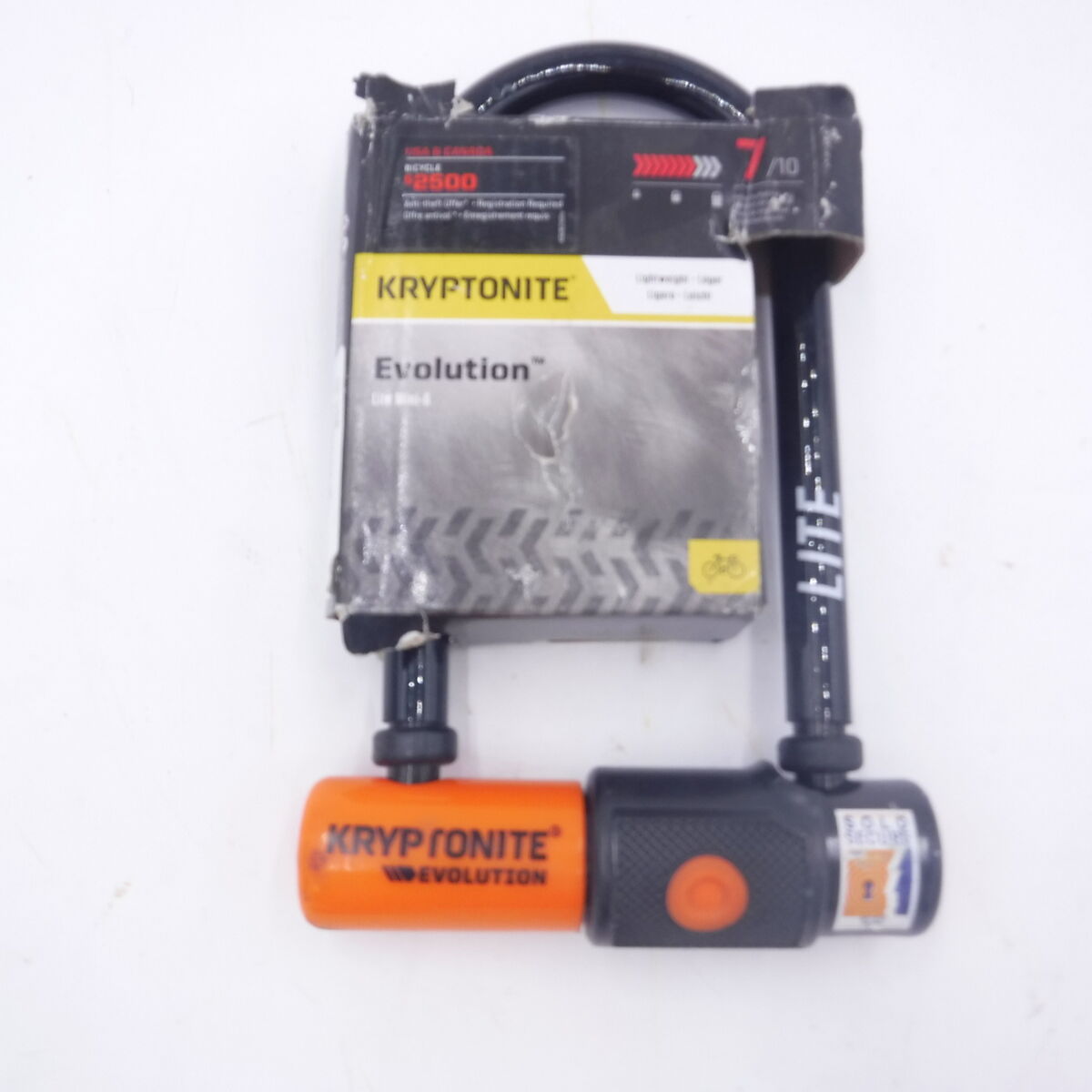 Kryptonite Evolution Lite Mini 6 Bicycle U-Lock 553415 Kryptonite Evolution Lite Mini 6 Bicycle U-Lock 553415