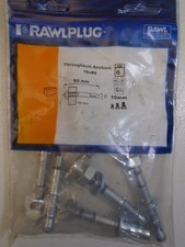 Rawlplug Throughbolt Anchors 10x80 Pack of 6