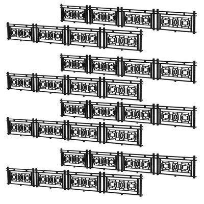  8 Pcs Gebäudemodellgeländer Mikro-Landschaftszaun Feenhafter Gartenzaun