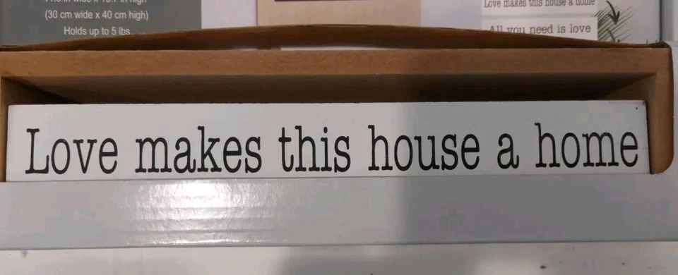 Wall-Mounted Wooden Chalkboard Shelf W/Turning Statement Blocks 11.8”x15.7” - Image 2 of 4