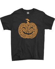 Halloween Pumpkin Typography Youth T-Shirt Jack-O-Lantern