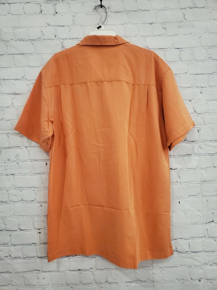 MEN'S BOAST BUTTON DOWN Camp SHORT SLEEVE DRESS SHIRT MEDIUM NEW - Image 3 of 4