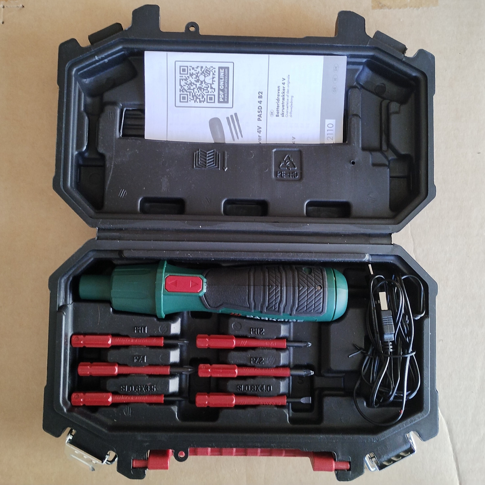 Parkside Cordless Screwdriver 4V PASD B2 (electric screwdriver